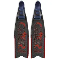 OMER Stingray Dual Carbon Small Spearfishing Fins Zwart EU 35-36