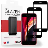BMAX 2-pack Apple iPhone SE 2020 Glazen Screenprotector - Full Cover