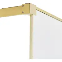 Beliani WASPAM - Douchescherm - Goud - 100 x 190 cm - Veiligheidsglas