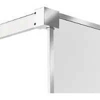 Beliani WASPAM - Douchescherm - Zilver - 100 x 190 cm - Veiligheidsglas