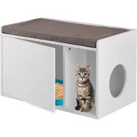 Relaxdays Kattenkast (Kattenbak gesloten), Kattenbak
