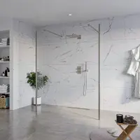 FortiFura Galeria Vrijstaande Inloopdouche - 160x200cm - Helder - antikalk - 8mm veiligheidsglas - 2 zijwanden 40cm - wandsteunen en hoekprofielen - Geborsteld Gunmetal PVD SW927771