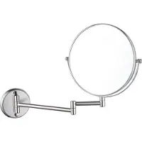 FortiFura Calvi make-up spiegel - 20cm - rond - PVD - Geborsteld RVS PVD (RVS) SW1126038