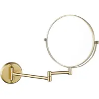 FortiFura Calvi make-up spiegel - 20cm - rond - PVD - Geborsteld Messing PVD (Goud) SW1126039