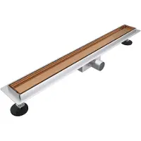 FortiFura Galeria douchegoot - 60cm - tegelrooster - vloerflens - Geborsteld koper PVD (Koper) SW679901/SW1075326