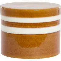 Light & Living Bijzettafel Ø42x34 cm MOOCA keramiek cognac-wit (Bruin, 42x42x34cm)