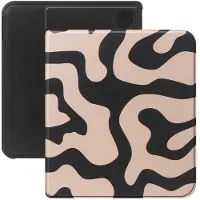 Selencia Vivid Bookcase voor de Kobo Libra Colour / Libra 2 - Art Wave Black