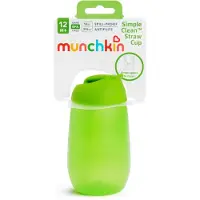 Munchkin Rietjesbeker - Anti-Lek Drinkbeker - Simple Clean - Eenvoudig te reinigen - Vaatwasser bestendig - Drinkbeker voor Baby en Kind - 296ml - Groen
