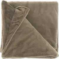 Unique living Plaid Klaas Taupe 200 X 150 Cm
