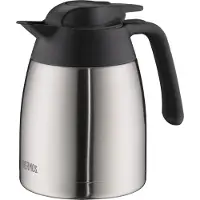 Thermos geïsoleerde thermokannetje THV roestvrij staal mat 1 liter