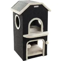Flamingo Krabton Nordic Villa Zwart - Zwart - 48.5 x 51.5 x 80.5 cm