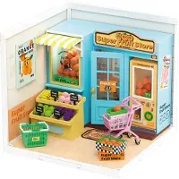 Robotime DIY Store Super Fruit Store - DW003 - Miniatuur - Poppenhuis - Bouwpakket - DIY