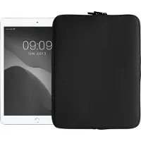 Kwmobile universele tablet hoes - Stevige stijlvolle hoes voor tablets - Neopreen tablet sleeve - Compatibel met 13" Tablet - zwart
