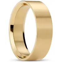Lucleon Matte Goudkleurige Stalen Ring