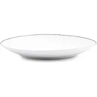 BonBistro Plat bord 20,5cm coupe blue rim Basic White (Set van 6)