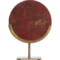 Light & Living Ornament op voet 25x10x35 cm GOUYA rood agaat+antiek brons
