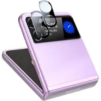 Ntech Geschikt voor Samsung Galaxy Z Flip 4 Camera Lens Protector – Screen protector Tempered Glass