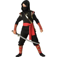 Vegaoo Ninja kostuum voor kinderen - Premium - Kinderkostuums - 104/110