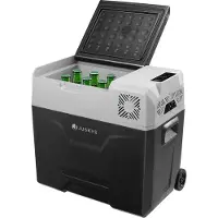 Juskys Elektrische Koelbox - 50 Liter - 12/24 & 230 V Aansluiting - Zwart