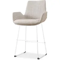 Nolon Nino-eef barkruk gemêleerd wit onderstel 65 cm