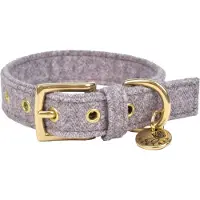 FANTAIL Hondenhalsband Støv Lichtgrijs - Hondenhalsband - 30 cm