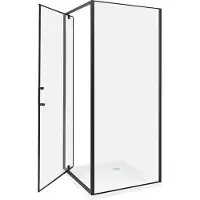 Beliani DARLI - Douchecabine - Zwart - 80 x 80 x 185 cm - Veiligheidsglas