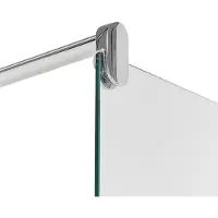 Beliani AHAUS - Douchescherm - Zilver - 90 x 190 cm - Veiligheidsglas