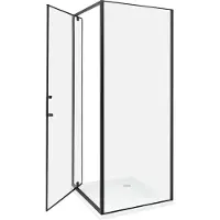 Beliani DARLI - Douchecabine - Zwart - 70 x 70 x 185 cm - Veiligheidsglas