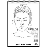 Aurora Schetsblok - Tekenpapier - Kopspiraal - A4 - 90g - 100 vel