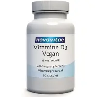 Nova vitae Vitamine D3 1000IE/25mcg vegan (90 capsules)