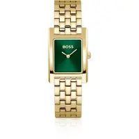 BOSS Analoog horloge goud / smaragd