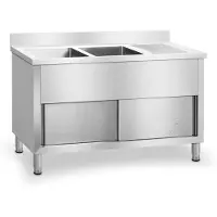 Royal Catering Dubbele Spoeltafel - 140 x 60 cm