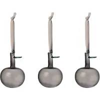 Iittala glazen appel Ø6 cm 3-pack Grijs