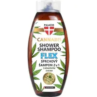 Palacio Cannabis FLEX 2-in-1 Douche & Shampoo – Met hennepzaadolie – Verkoelend, hydraterend & verfrissend – Voor huid en haar – 500 ml