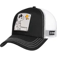 Capslab Pet 'Gorra negra snoopy silver plate trucker cap' zwart