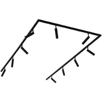 QAZQA Modern railsysteem met 10 spots zwart 1-fase - Slimline Uzzy