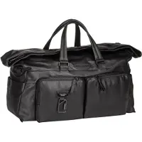 Piquadro Harper Weekender reistas leer 52 cm zwart