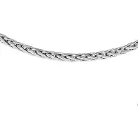 The Jewelry Collection Zilver Gerhodineerde Collier vossestaart 4 1321593 43 cm
