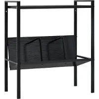 vidaXL Boekenkast met 2 schappen 52x28x59 cm bewerkt hout zwart
