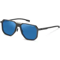 Porsche Design Zonnebril - - P8980 - 58-18-150 - Grijs/blauw - Vierkant