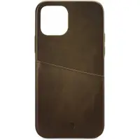 Senza Desire Leather Cover with Card Slot Apple iPhone 12 Mini Burned Olive