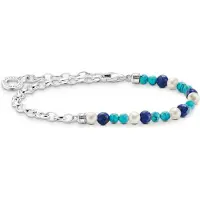 Thomas Sabo Women's Bracelet 925 Silver Dyes 17 Turquoise Blauw 32023683