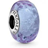 Pandora 798875C00 Bedel zilver/muranoglas Wavy Lavender