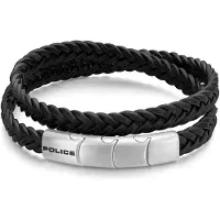 Police Heren Police Leren Armband PEAGB0037404