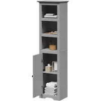 vidaXL Badkamerkast BODO 44x30x160 cm grijs