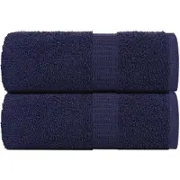 vidaXL Gastendoekjes FROGN 2 st 30x50 cm 360 g/m² marineblauw
