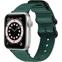 IMoshion Nylon bandje voor de Apple Watch | 38/40/41/42 mm - Donkergroen