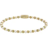 Rebel & Rose Mix Pearl Gem Gold RR-40126-G-S Armband 16,5cm