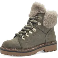 Tamaris Veterlaarsjes lichtgrijs / kaki