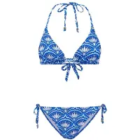 Shiwi Liz Bikini Set Bohemian Peacock Sports Blue Sports Blue Size: 44 | Bikinis Outlet | Dames | Blauw